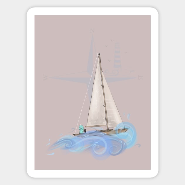 Elephant Tiffan & Yacht Sticker by Elephant Tiffan 